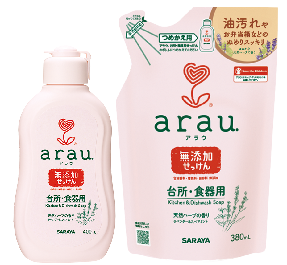 Средство для мытья посуды arau.